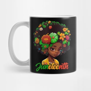 Juneteenth Black Queen Afro Women African American Graphic Mug